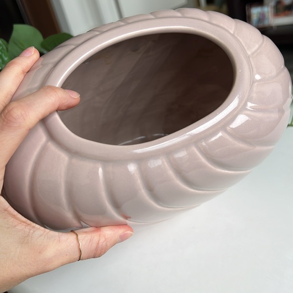 Vintage Wavy Ribbed Vase 80s Art Deco Treasure Craft - Picture 4 of 17